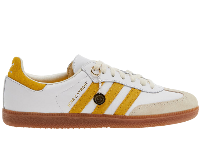 The Sporty & Rich adidas Samba White Bold Gold Releases